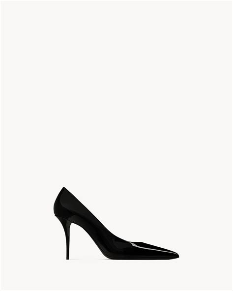 ysl black patent tribute pumps|NORMA pumps in patent leather .